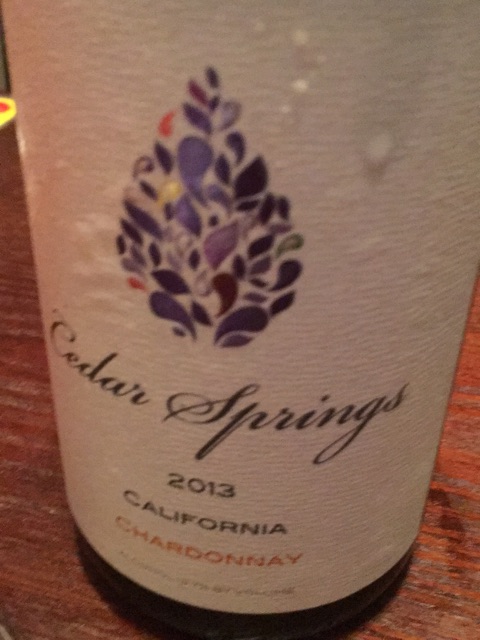 Cedar Sparings - California Chardonnay - 2013