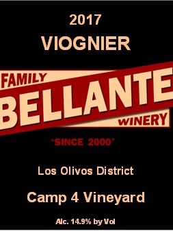 Bellante Family Winery - Viognier - Camp 4 Vineyard - 2017
