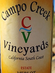 Campo Creek Vineyards - Estate Merlot - 2016