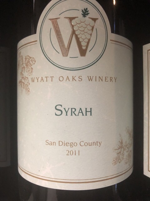 Wyatt Oaks Winery - Syrah - 2011