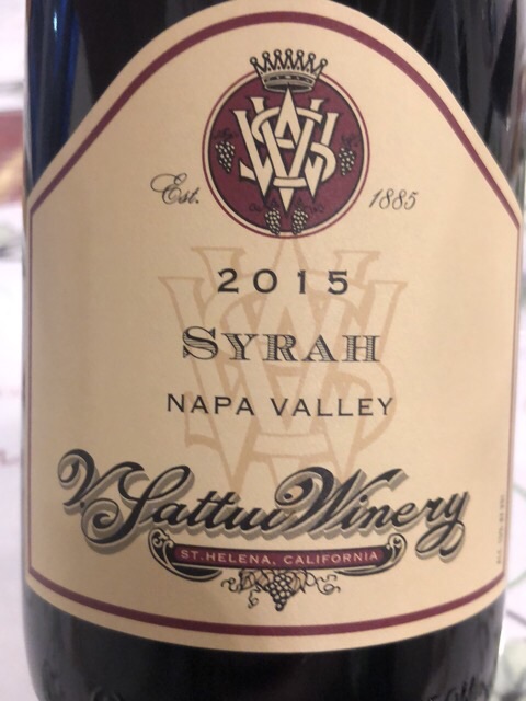 V. Sattui - Napa Valley Syrah - 2015