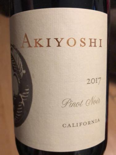 Akiyoshi - Pinot Noir - 2017