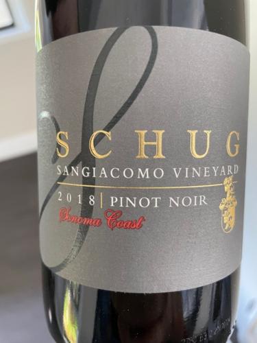 Schug - Pinot Noir Sangiacomo Vineyard - 2018