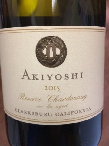Akiyoshi - Chardonnay Reserve Clarksburg California - 2015