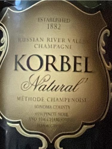 Korbel - Pinot Noir - Chardonnay Natural - 2019