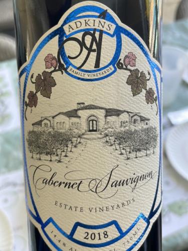 Adkins - Cabernet Sauvignon - 2018