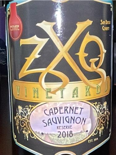 ZXQ Vineyards - Cabernet Sauvignon - 2018