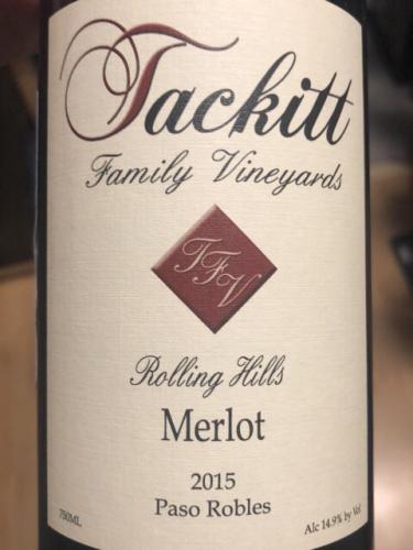 Tackitt Family - Rolling Hills Merlot - 2015