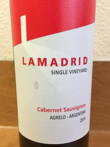 Lamadrid - Cabernet Sauvignon Single Vineyard - 2011