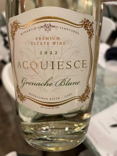 Acquiesce - Grenache Blanc - 2022