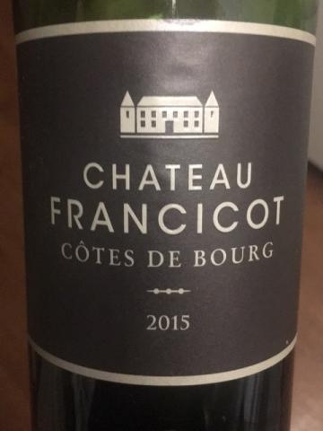 Château Francicot - Côtes de Bourg - 2015