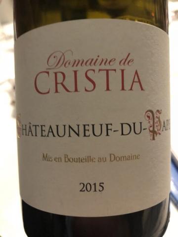 Domaine de Cristia - Châteauneuf-du-Pape Rouge - 2015
