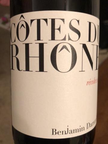 Benjamin Darnault - Côtes du Rhône - 2016