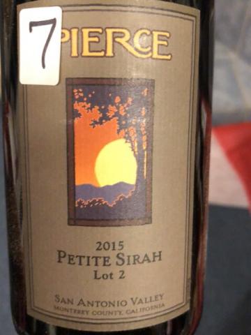 Pierce - Petite Sirah Lot 2 - 2015