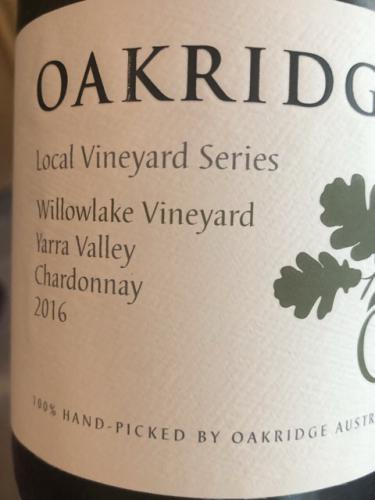 Oakridge - Local Vineyard Series Willowlake Vineyard Chardonnay - 2016