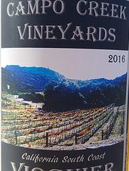 Campo Creek Vineyards - Estate Viognier - 2016