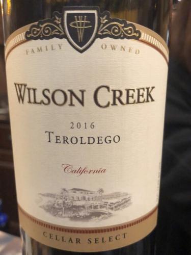 Wilson Creek - Cellar Select Teroldego - 2016