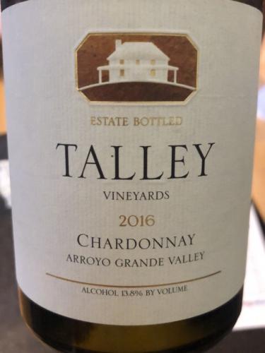 Talley Vineyards - Estate Chardonnay - 2016
