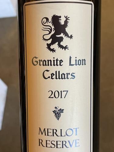 Granite Lion Cellars - Reserve Merlot - 2017