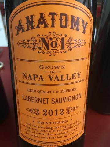 Hesperian - Anatomy No. 1 Cabernet Sauvignon - 2012
