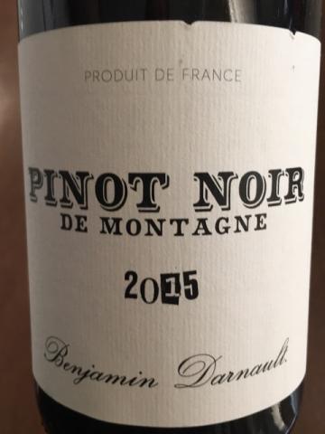 Benjamin Darnault - Pinot Noir de Montagne - 2015