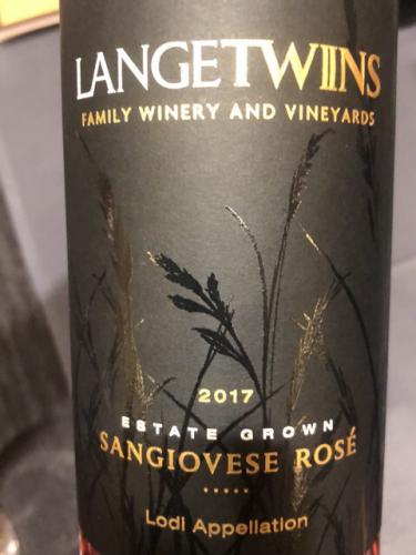 LangeTwins - Estate Grown Sangiovese Rosé - 2016