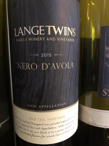 LangeTwins - Red Tail Vineyard Nero d'Avola - 2015