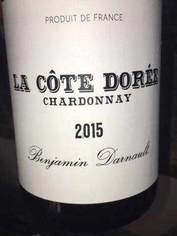 Benjamin Darnault - La Côte Dorée Chardonnay - 2015