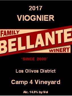 Bellante Family Winery - Viognier - Camp 4 Vineyard - 2017