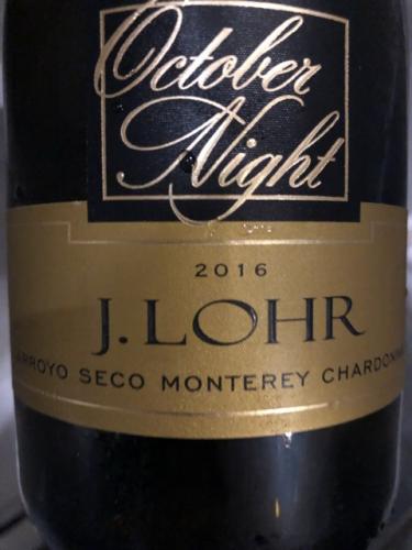 J. Lohr - October Night Chardonnay - 2016