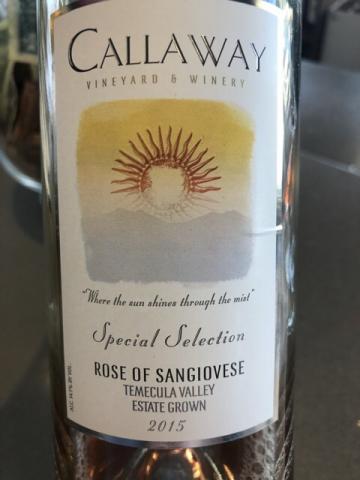 Callaway - Special Selection Rosé of Sangiovese - 2015