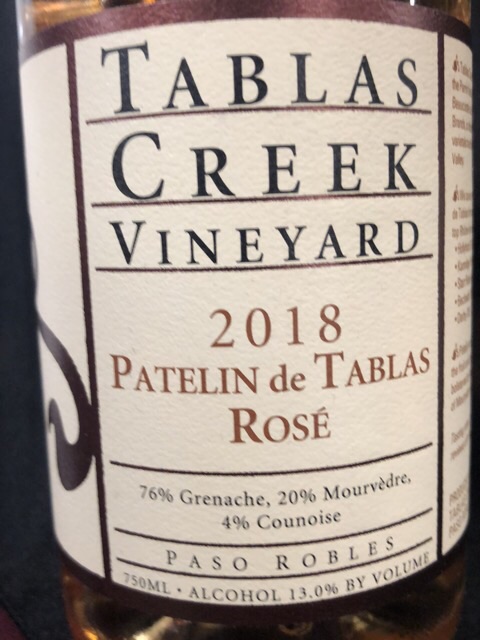 Tablas Creek Vineyard - Patelin de Tablas Rosé - 2018