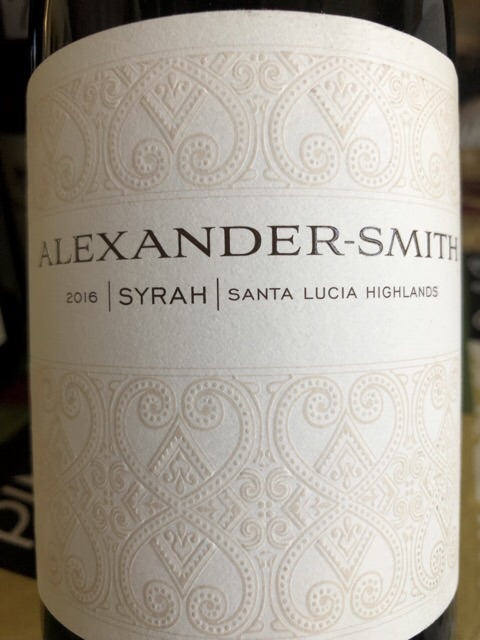 Alexander-Smith - Syrah - 2016