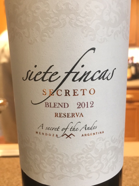 Siete Fincas - Secreto Reserve Blend - 2012
