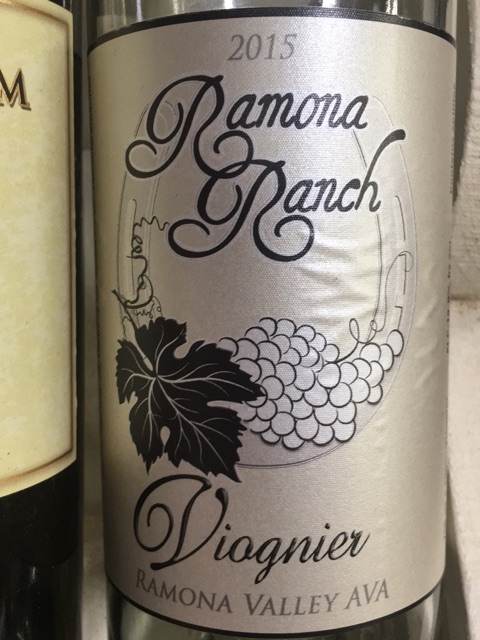 Ramona Ranch - Viognier Ramona Valley - 2015