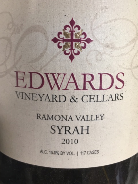 Edwards - Ramona Valley Syrah - 2010